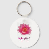 Lotus Blume "Namaste" Yoga Geschenke Schlüsselanhänger (Vorderseite)