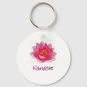 Lotus Blume "Namaste" Yoga Geschenke Schlüsselanhänger