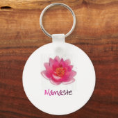 Lotus Blume "Namaste" Yoga Geschenke Schlüsselanhänger (Vorderseite)