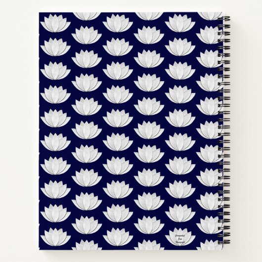 Lotus-Blume Notizblock (Rückseite)