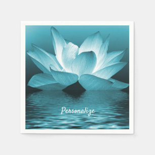 Lotus Blume Ocean Zen Yoga Personalisiert Serviette