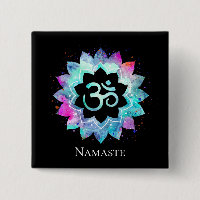 *~* Lotus Blume OM OM Symbol Wasserfarbe Mandala