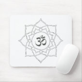 Lotus Blume Om Symbol Zeichnend Mousepad (Mit Mouse)