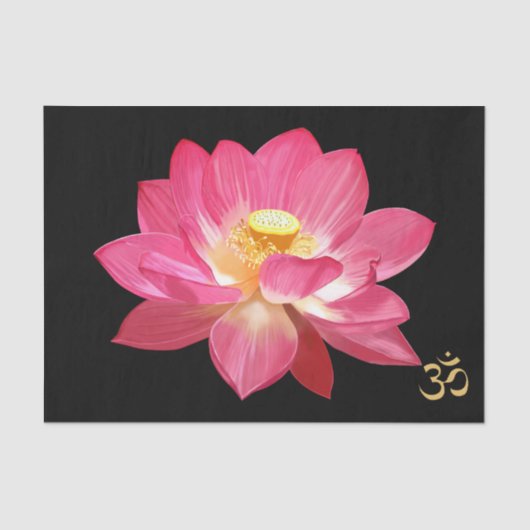Lotus Blume OmTissue Paper  Seidenpapier (Vorderseite)