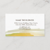 Lotus Blume Orange Spritzer Abstrakt Visitenkarte (Rückseite)