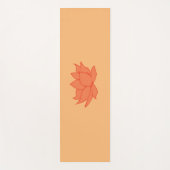 Lotus Blume Orange Yoga Mat Yogamatte (Vorderseite)