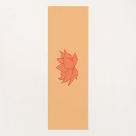 Lotus Blume Orange Yoga Mat Yogamatte
