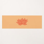 Lotus Blume Orange Yoga Mat Yogamatte (Vorderseite (Horizontal))