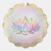 Lotus-Blume Ornament Karte (Vorderseite)