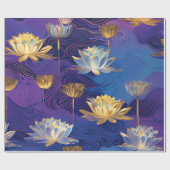 Lotus-Blume-Packpapier Geschenkpapier (Flach)