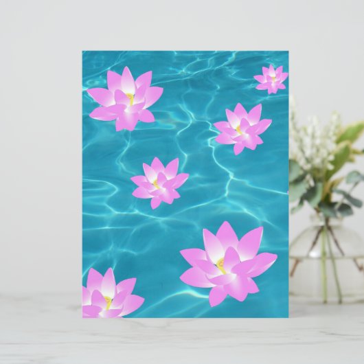 Lotus Blume Paper (Stehend Vorderseite)
