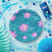 Lotus Blume Pappteller (Party)