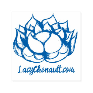 Lotus Blume Permastempel