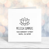 Lotus-Blume Permastempel