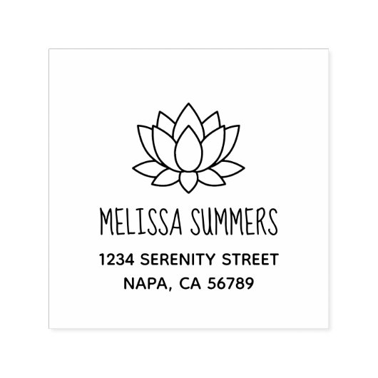 Lotus-Blume Permastempel (Design)