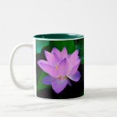 Lotus Blume Personalisiert Zweifarbige Tasse (Links)