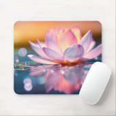 Lotus Blume Petal Nature Serene Calm Mousepad (Mit Mouse)