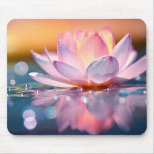 Lotus Blume Petal Nature Serene Calm Mousepad