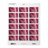 Lotus Blume Petals Pink Floral Adressaufkleber (Vorne)