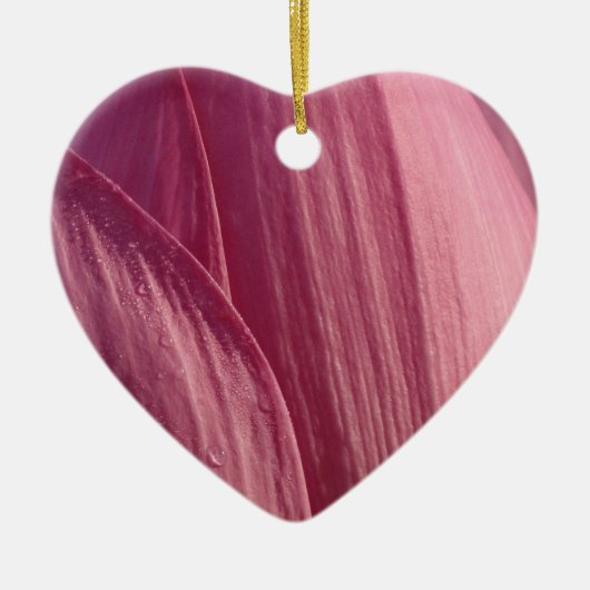 Lotus Blume Petals Pink Floral Keramik Ornament (Vorne)