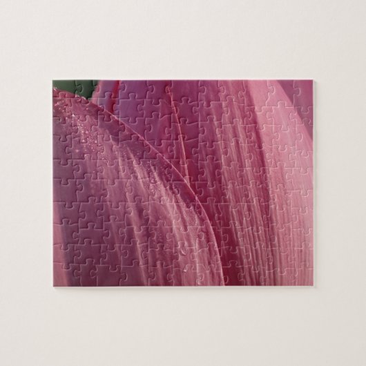 Lotus Blume Petals Pink Floral Puzzle (Horizontal)