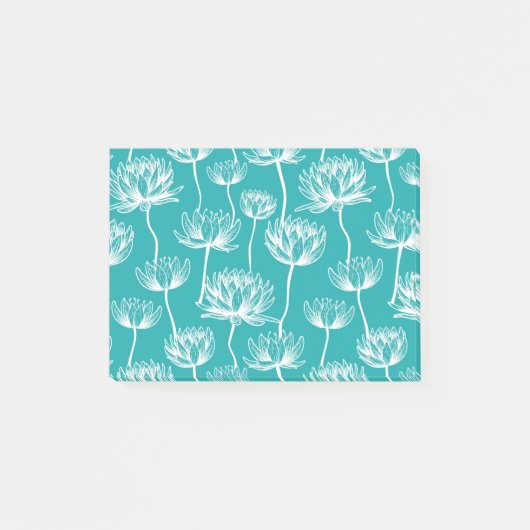 Lotus-Blume Post-it Klebezettel (Vorderseite)