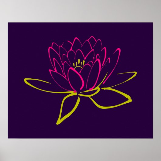 Lotus Blume Poster (Vorne)