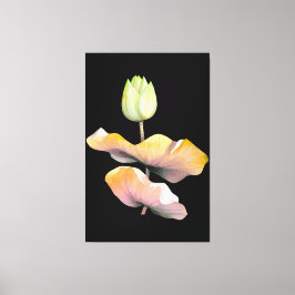 Lotus Blume Poster, Abstrakter Zen Art Prin Leinwanddruck