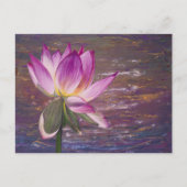 Lotus Blume Postkarte (Vorderseite)