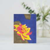 Lotus-Blume Postkarte (Stehend Vorderseite)