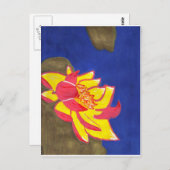 Lotus-Blume Postkarte (Vorne/Hinten)