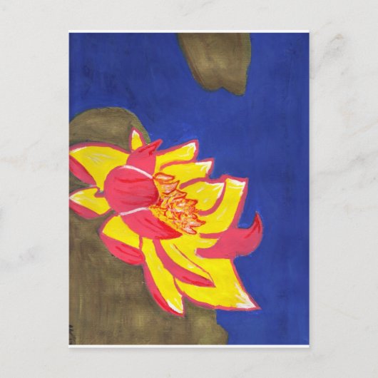 Lotus-Blume Postkarte (Vorderseite)