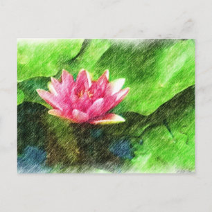 Lotus Blume Postkarte
