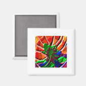 Lotus Blume - Power Heilung Magnet (Vorderseite/Rückseite)