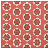 Lotus Blume Print, Mandarin Orange Stoff (Muster)
