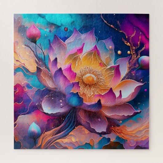 Lotus Blume Puzzle (Vertikal)