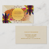 Lotus Blume Rainbow Decorative Yoga Holistisch Visitenkarte (Vorne/Hinten)