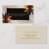 Lotus Blume Rainbow Decorative Yoga Holistisch Visitenkarte (Vorne/Hinten)