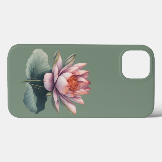 Lotus Blume Rosa Wasserfarbe Case-Mate iPhone Hülle (Rückseite (Horizontal))