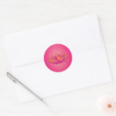 Lotus-Blume Runder Aufkleber (Umschlag)