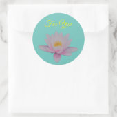 Lotus Blume Runder Aufkleber (Tasche)
