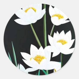 Lotus-Blume Runder Aufkleber
