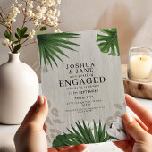 Lotus Blume Safari Leopard Print Verlobung Einladung