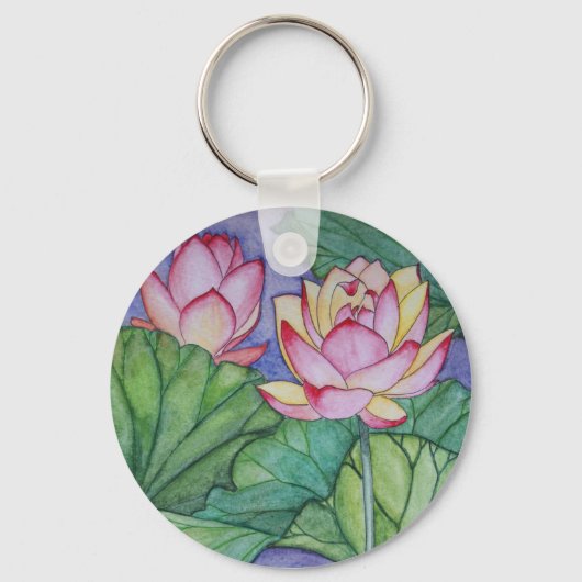 Lotus Blume Schlüsselanhänger (Vorderseite)