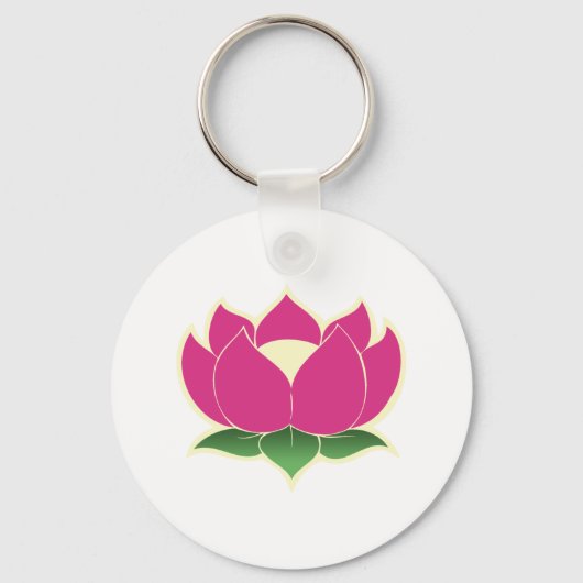 Lotus Blume Schlüsselanhänger (Vorderseite)
