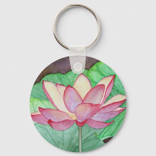 Lotus Blume Schlüsselanhänger (Vorderseite)