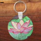 Lotus Blume Schlüsselanhänger (Vorderseite)
