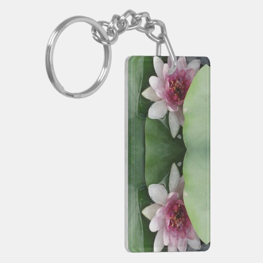 Lotus Blume Schlüsselanhänger (Vorderseite links)