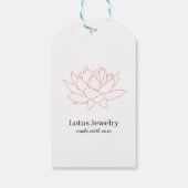 Lotus Blume Schmuck Schmuck Blumenlogo Geschenkanhänger (Rückseite)