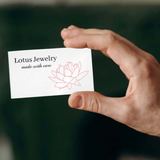Lotus Blume Schmuck Schmuck Logo Diskontcode Magnetische Visitenkarte